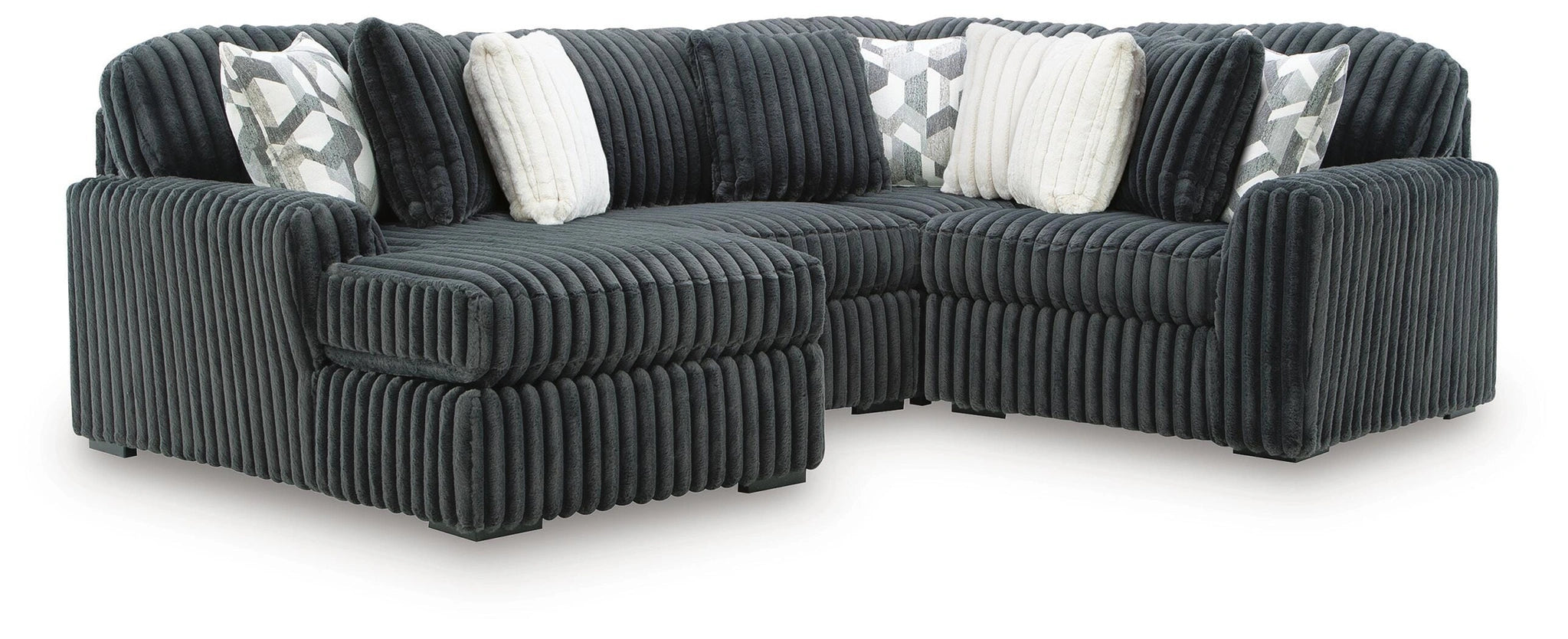 Midnight-Madness Sectional with Chaise