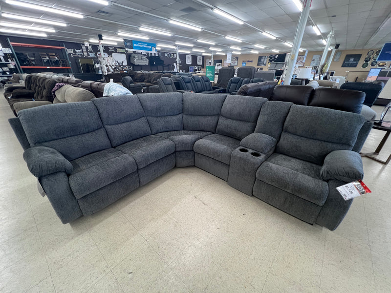 MUSEUM 2 PIECE RECLINING SECTIONAL W/ CONSOLE