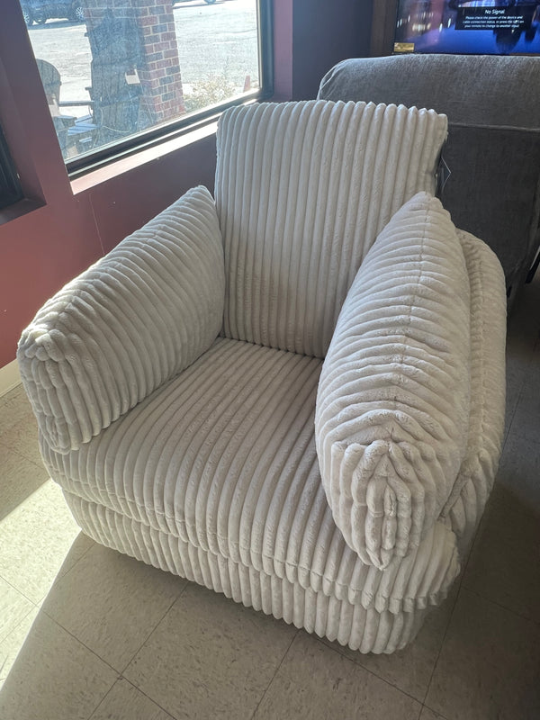 TIE BREAKER IVORY SWIVEL ROCKER RECLINER