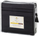 Clara Clark Bed Sheets Set, 1800 Series Deep Pocket Soft Microfiber Sheet Set (Black)